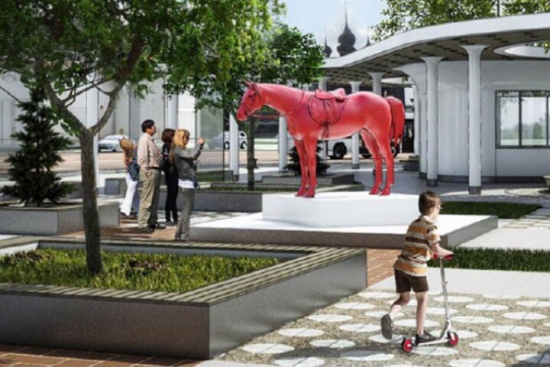Известный дизайнер Артемий Лебедев высказался за появление красного коня на &quot;Богоявленке&quot;