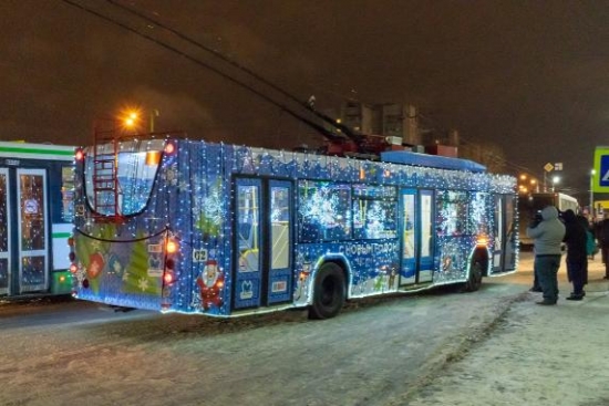 Ещё один «Новогодний троллейбус» будет работать в Ярославле до конца января